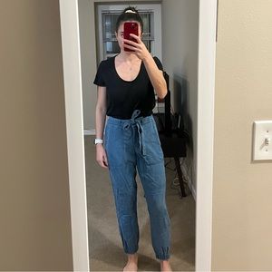 Ann Taylor LOFT Blue Cargo Pants